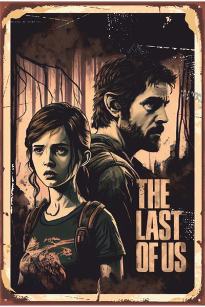 Hayat Poster Poster retro din lemn pentru jocul The Last Of Us