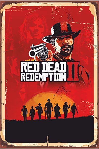 Hayat Poster Poster retro din lemn pentru jocul Red Dead Redemption