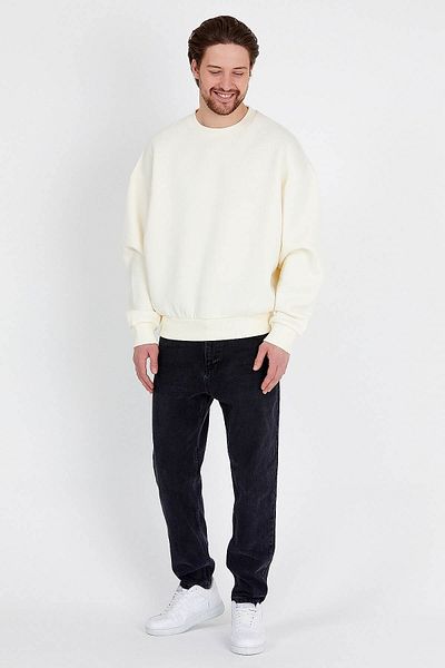 JAHR MARC Ανδρικό φούτερ Basic Oversize Cream Color