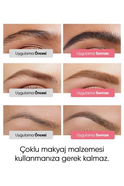 ROWENAROSE قلم حواجب دائم فعال من Microblading ذو طرف مسنن باللون الأسود