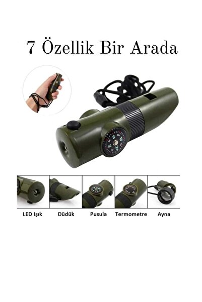 LEIDORY Yüksek Desibel Özellikli Termometre Ve Pusulalı Arama Kurtarma Ve Dep...