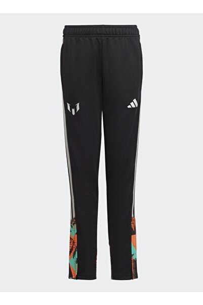 adidas بنطال رياضي رجالي أسود بأرجل مرنة Hr4351 Messı Tr Pnt Y