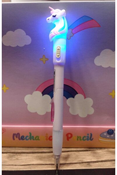 Saay Unicorn Başlıklı Işıklı Versatil 0.7 Uçlu Kalem