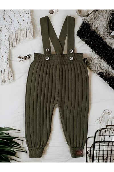 gogo bici Strap Adjustable Knitwear Leggings Salopet Overalls Baby Child 0-2 Years