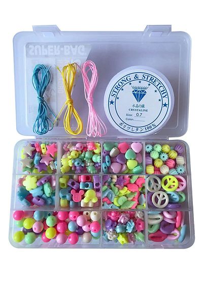 uniquehobby Hobby Παιδικό Σετ Κατασκευής Κοσμημάτων 2 - Παιδικό Σετ Κατασκευής Κοσμημάτων με Χάντρες - Σετ Κατασκευής Βραχιόλι