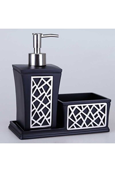 Selim Δοχείο υγρού σαπουνιού κουζίνας Black Silver Mirage