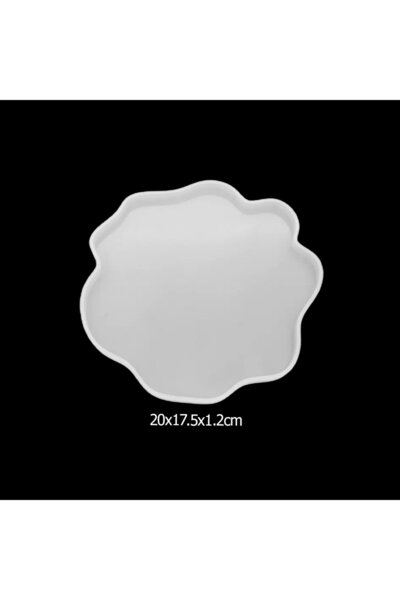 Getshop Epoksi Dalgalı Damat Tepsisi Tabak Altlığı Silikon Kalıbı