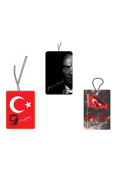 Jethızında 3'lü Türk Serisi Tasarımlı Oto Kokusu