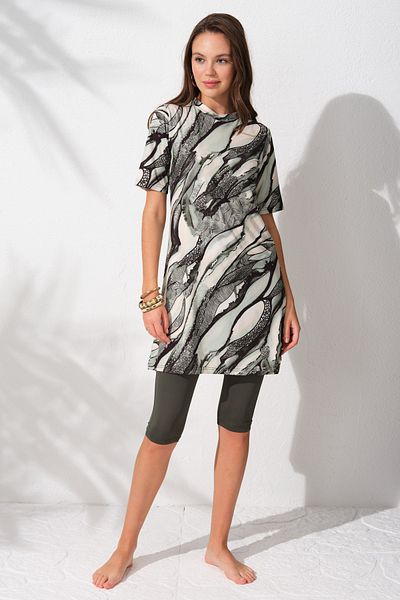 Pierre Cardin 231929   Costum de baie Hijab cu jumătate de mânecă cu model