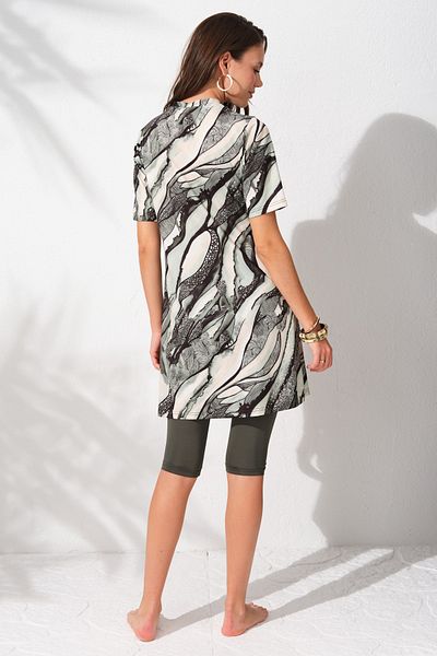 Pierre Cardin 231929   Costum de baie Hijab cu jumătate de mânecă cu model