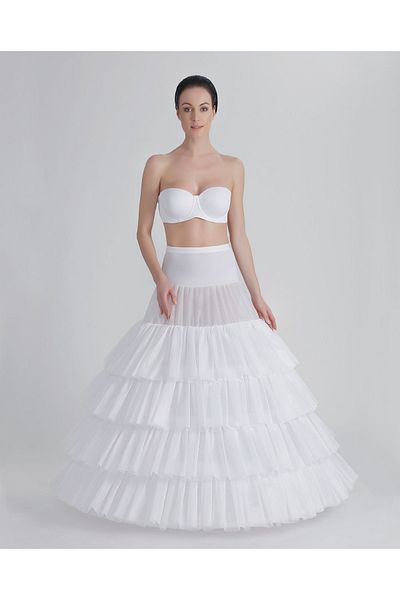 MK MODA ATELİER 4-String 4-Ruffle Elastic Corset Jupon A-Line Wedding Dress Caftan and Evening Dress
