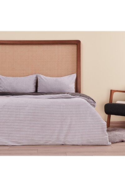 Merinos Eternity Fitilli Çift Kişilik Nevresim Takımı - Gri