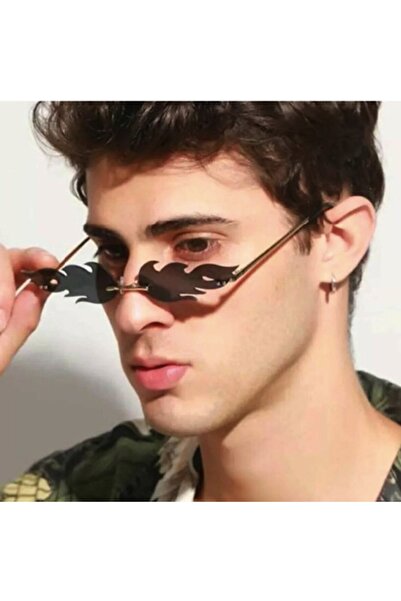 Toz Vintage Variable Black Color Frameless Flame Glasses