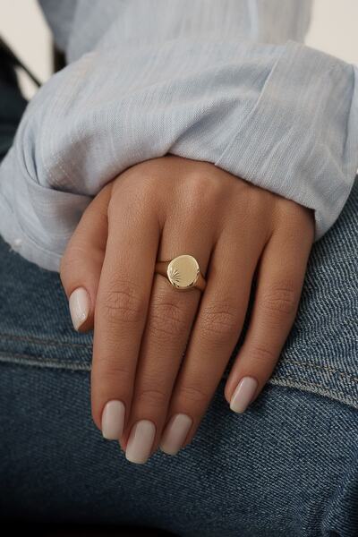 ALTINTAŞ KUYUMCULUK Kristal Léon Şövalye Altın Yüzük