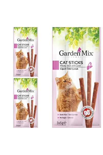 Gardenmix Neo Pet Market Ciğerli Kedi Stick Ödül 3*5 Gr- 3 Paket