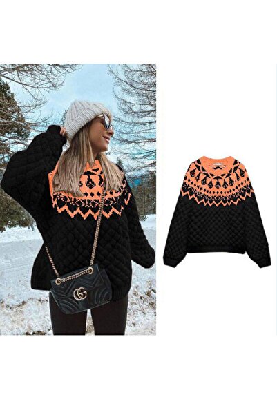 bej studio Marka Model Çelik Örgü Siyah Ipek Kazak