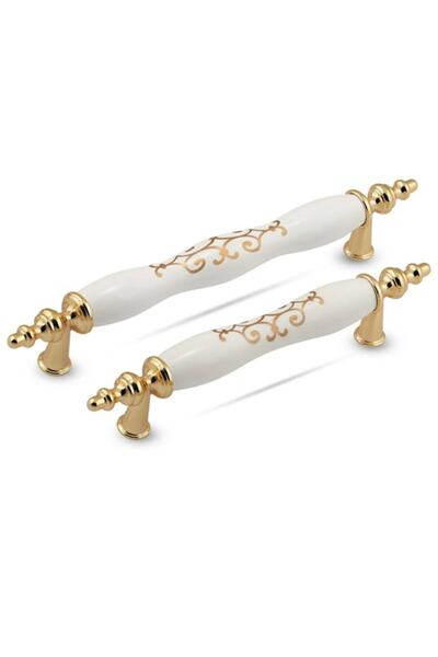 STR MOBAKS Str Gold Osmanlı 96 Mm Polimer Dolap Mutfak Çekmece Vestiyer Kulpları (10 ADET)
