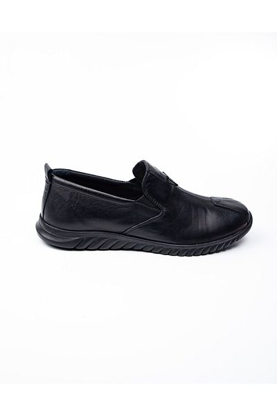 MARCOMEN 15288 Espadrille Black Leather Men's Casual Shoes