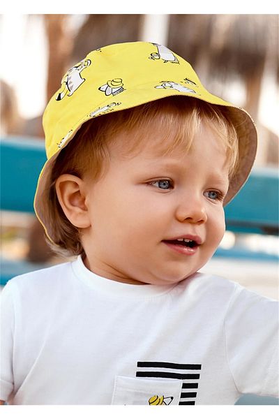 MAYORAL Boy's Double Sided Hat Yellow 10406