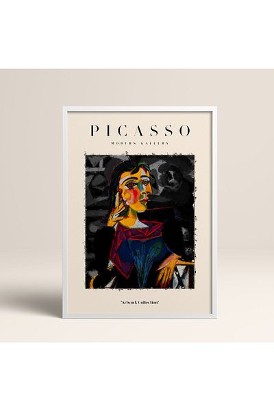 HOMEPACK Επιτραπέζιο έργο τέχνης Picasso Modern Gallery Abstract Artwork Collection με κορνίζα