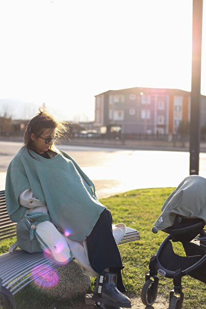 Ninna Kids Multi Muslin Breastfeeding and Stroller Cover - Green