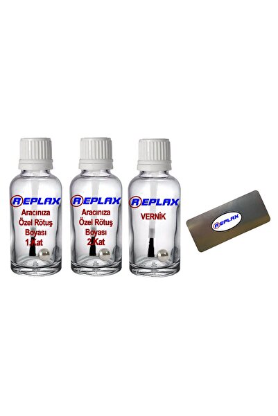 REPLAX Nissan Qashqai Qab Sedefli Beyaz 2 Kat (2 Şişe) Rötuş Boyası+vernik+rötüş Çeliği