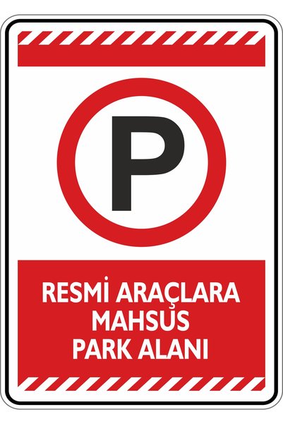 isgtabelam 25X35Cm /Phosphorescent Composite/Official Vehicles Only Parking A...