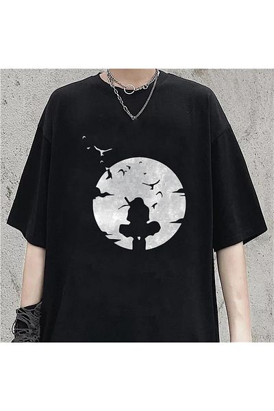 Touz Μπλουζάκι Itachi Shadow Printed Μαύρο Unisex Oversize
