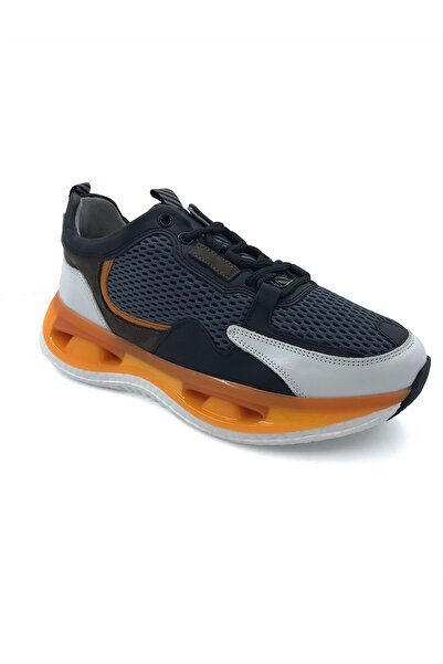 MARCOMEN Erkek Hardal Deri - Tekstil Casual Ayakkabı 17061