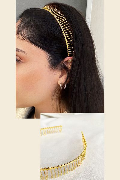 TAKIŞTIR Gold Color Metal Crown