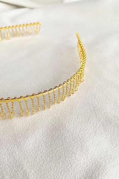 TAKIŞTIR Gold Color Metal Crown