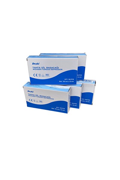 Beybi Abeslang Tahta Dil Basacağı Spatula 500 Adet ( 5 Kutu )