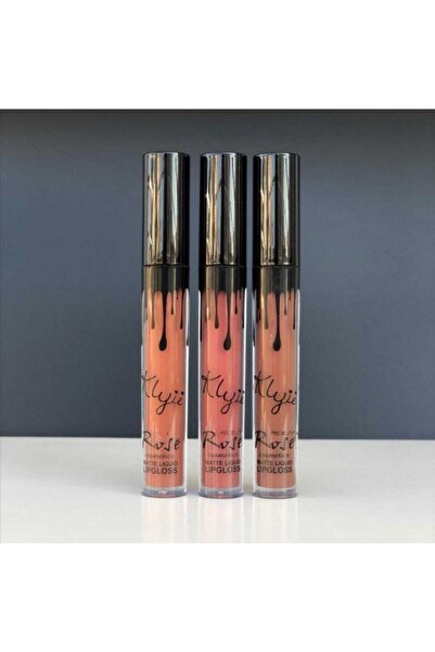AİLY COSMETİCS Rose 3'lü Kalıcı Ruj Serisi