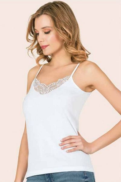 Anıt Tricou pentru femei, 3 bucăți, 100% bumbac, cu cureaua din frânghie