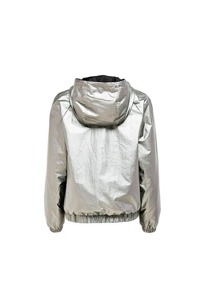 ONLY Onlerin Metallic Jacket Otw Silver Women's Casual Jacket15244657-Silver Gray