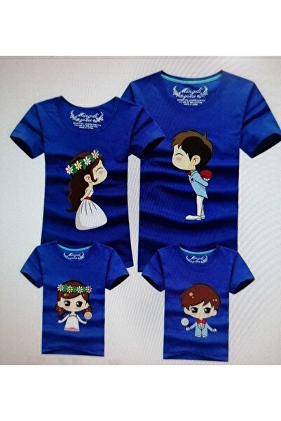 CANDYSBEBE Kız Çocuk Tshirt Aile Kombin [tekli Fiat ]