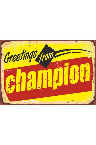 Hayat Poster Poster retro din lemn pentru fanii echipei de fotbal Yellow Red ...