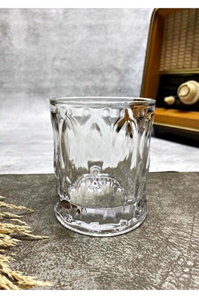Jenisa Handmade Glass Whiskey Soft Drink Glass Set of 4