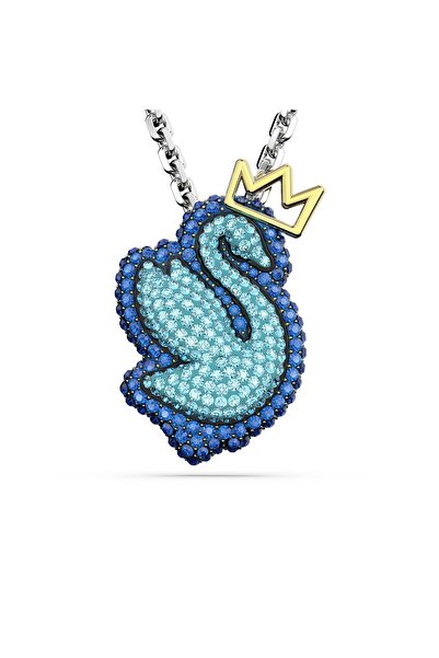 Swarovski 5649194 Kolye Pop Swan:pend Long Pendant Blu/rhs