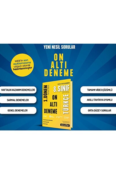 Startfen 1. Dönem 16'lı Türkçe Deneme