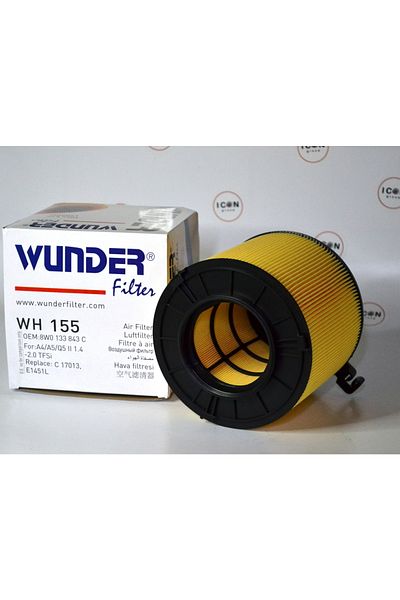 WUNDER FILTER Icon Group - Vw Group Audi A4 1.4 - 2.0 Tfsı 16 -> Post Air Filter - Wh155