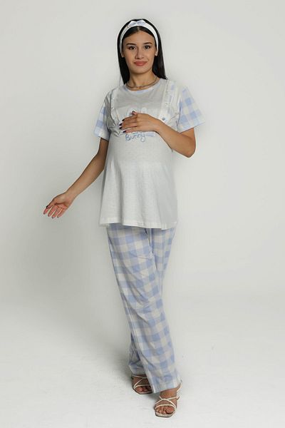 Kadınle Elastic Hair Clip with Maternity Pajama Pants