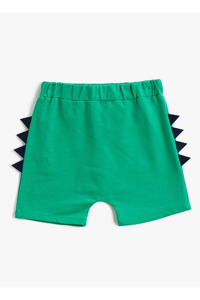 Koton Elastic Waist Normal Green Baby Shorts 3smb40005tk