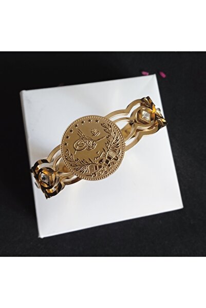 zeynep Z&d Accessory Çelik Yenisezon Birebir Kuyumcu Modeli Kararmaz Tuğralı Kelepçe