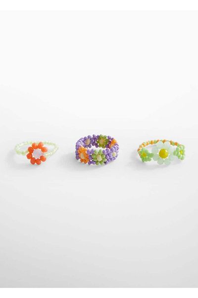 MANGO Kids Inel albastru închis pentru copii