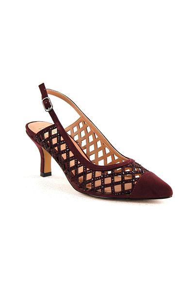 EFERRI High Heels - Bordeaux - Flacher Absatz