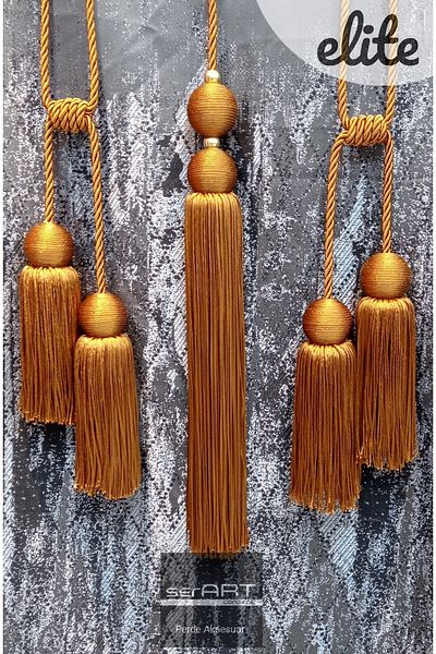 serART Elite Model Backdrop and Double Breasted Curtain Lacing Ceiling Collection Bracol Set of 3 Copper