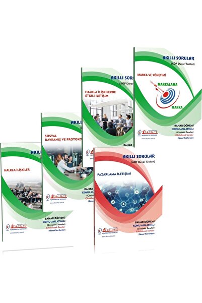 İlkumut Yayınları Aöf Açık Öğ. Halkla Ilişkiler Ve Tanıtım 1 Sınıf 2 Dönem (b...