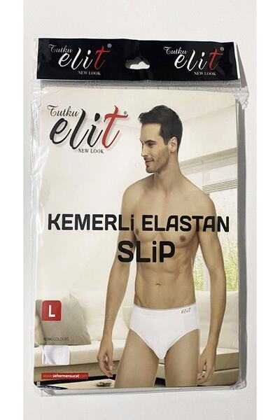 Tutku Elit Erkek Likralı Ince Bel Kemerli Slip Külot 1351 - 6 Adet