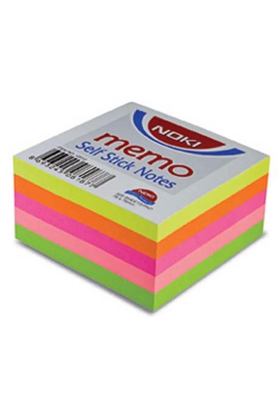 Noki Neon Cube - 76x76 Mm, 400 Sheets, Adhesive Note Paper